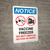 Notice: Vaccine Freezer - No Food Or Drinks Do Not Unplug Portrait - Wall Sign