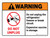 Warning: Do Not Unplug Refrigerator - Expensive Vaccine in Storage Landscape - Wall Sign