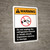 Warning: Do Not Unplug Refrigerator - Expensive Vaccine in Storage Portrait - Wall Sign