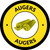 Augers Yellow Circular - Floor Sign