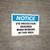 Notice: Eye Protection Required When in This Area - Wall Sign