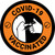 COVID-19 Vaccinated Orange Circular - Floor Sign