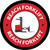 Reach Forklift Red Circular - Floor Sign