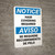 Notice: Hair Covering Required Bilingual Spanish - Wall Sign