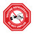 Vaccine Refrigerator - Do Not Unplug Stop Circular - Floor Sign