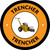 Trencher Orange Circular - Floor Sign
