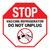 Stop: Vaccine Refrigerator - Do Not Unplug Circular - Floor Sign