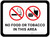 No Food or Tobacco In This Area with Icon Rectangular - Floor Sign