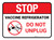 Stop: Vaccine Referigerator - Do Not Unplug Rectangular - Floor Sign