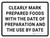 Clearly Mark Prepared Foods With the Date of Preparation and The Use By Date Landscape - Wall Sign