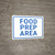 Food Prep Area Landscape - Wall Sign