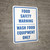 Food Safety Warning - Wash Food Equipment Only Portrait - Wall Sign