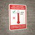 Hot Holding Temperatures Bilingual Spanish with Icon Portrait - Wall Sign