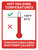 Hot Holding Temperatures Bilingual Spanish with Icon Portrait - Wall Sign