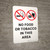 No Food Or Tobacco In This Area with Icon Portrait - Wall Sign