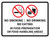 No Smoking/No Drinking/No Eating In Food Preparation Or Food Handling Areas Landscape - Wall Sign