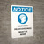 Notice: Hairnets Headcoverings Must Be Worn with Icon Portrait - Wall Sign