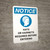 Notice: Hats or Hairnets Required Before Entering with Icon Portrait - Wall Sign