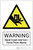 Warning: Hand Crush And Cut / Force From Above Hazard - Label