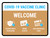 Covid-19 Vaccine Clinic: Welcome Landscape - Wall Sign