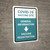 Covid-19 Vaccine Site: General Information Vaccine Registartion Down Arrow Portrait - Wall Sign