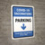 Covid-19 Vaccinations: Parking Down Arrow Portrait - Wall Sign
