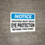 Notice: Visitors Must Wear Eye Protection - Wall Sign