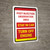 Post Injection Observation Area - Stay in Car/Turn Off Engine Portrait - Wall Sign