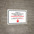 Covid-19 Vaccine Center Entrance Reserved Parking Down Arrow Bilingual Spanish Landscape - Wall Sign