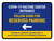 Covid-19 Vaccine Center Entrance Reserved Parking Left Arrow V2 Bilingual Spanish Landscape - Wall Sign