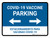 Covid-19 Vaccine Parking: Bidirectional Arrow Bilingual Spanish Landscape - Wall Sign