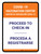 Covid-19 Vaccination Center: Proceed To Check In Bilingual Portrait - Wall Sign