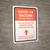 Covid-19 Vaccine: Please Follow The Arrows For The Registration Line Up Arrow Bilingual Spanish Portrait - Wall Sign