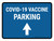 Covid-19 Vaccine Parking Up Arrow Landscape - Wall Sign