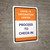 Covid-19 Vaccination Center: Proceed To Check In Portrait - Wall Sign