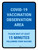 Covid-19 Vaccination Observation Area Portrait - Wall Sign