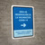 Covid-19 Vaccination Observation Area Right Arrow Spanish Portrait - Wall Sign
