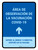 Covid-19 Vaccination Observation Area Up Arrow Spanish Portrait - Wall Sign