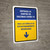 Covid-19 Vaccine Center Entrance Reserved Parking Down Arrow V2 Spanish Portrait - Wall Sign