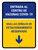 Covid-19 Vaccine Center Entrance Reserved Parking Down Arrow V2 Spanish Portrait - Wall Sign
