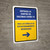 Covid-19 Vaccine Center Entrance Reserved Parking Right Arrow V2 Spanish Portrait - Wall Sign