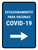 Covid-19 Vaccine Parking Right Arrow Spanish Portrait - Wall Sign
