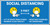Social Distance 3ft Blue with Facemask Emojis - Banner