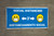 Social Distancing 3ft Bilingual Spanish Blue with Facemask Emojis - Banner