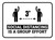 Social Distancing Is A Group Effort White 3ft Rectangular - Floor Sign