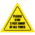 Please Stay 3 Feet Away At All Times Triangle