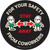 For Your Safety Stay 3 Feet From Coworkers with Cartoon - Black - Floor Sign