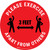 Please Exercise 3Ft Apart From Others With Icons Red - Circular - Floor Sign