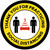 Thank You For Practicing Social Distancing 3 Feet Apart - Yellow/Black with Icon Circular - Floor Sign