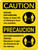 Caution: Social Distancing Keep 3ft Precaucion Bilingual Spanish with Icon Portrait - Wall Sign
